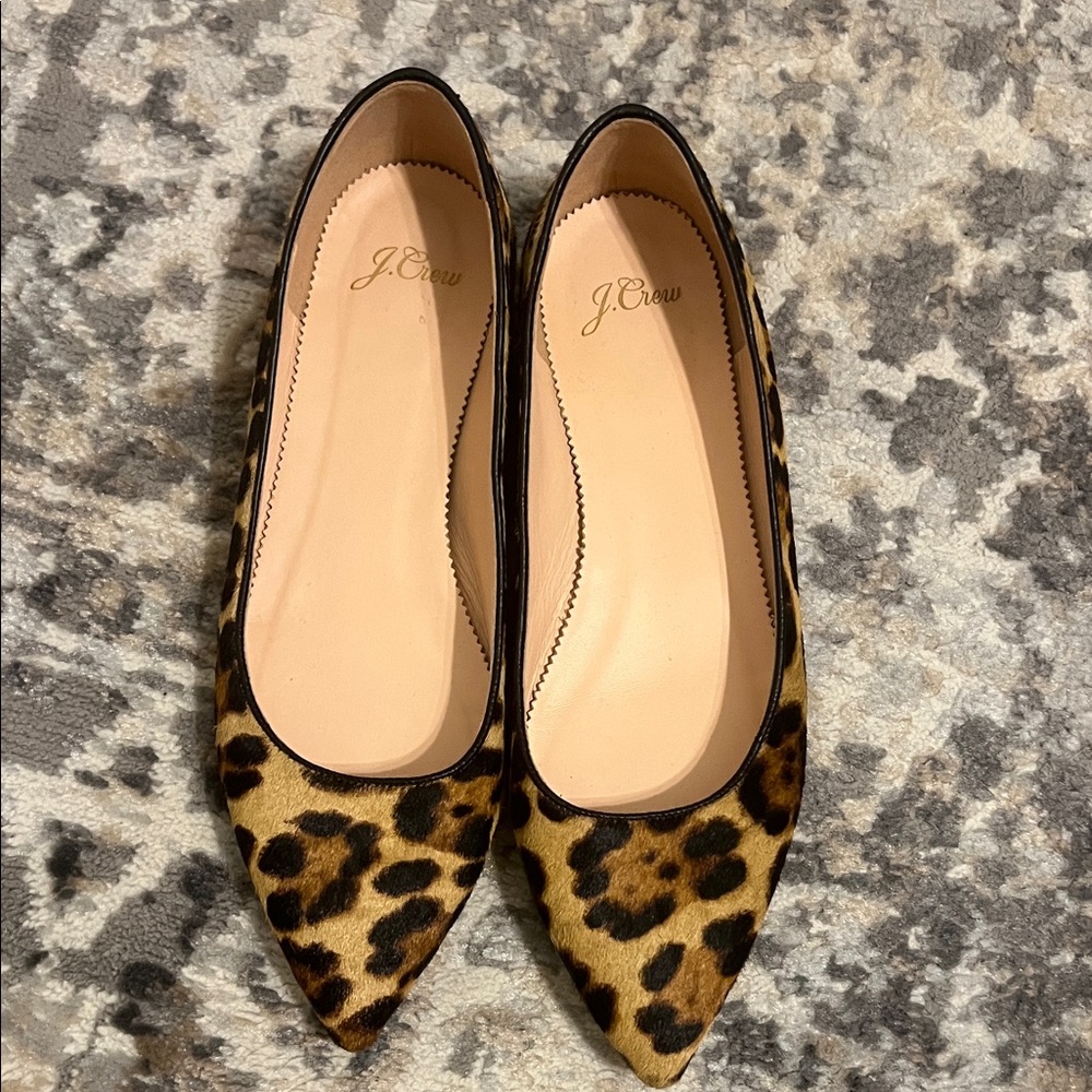 J. Crew Animal Print Flats